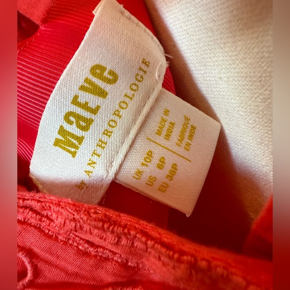 NWT Anthropologie Maeve Eyelet Halter Midi Dress Sz 6P
reddish-orange (coral) - Picture 9 of 15